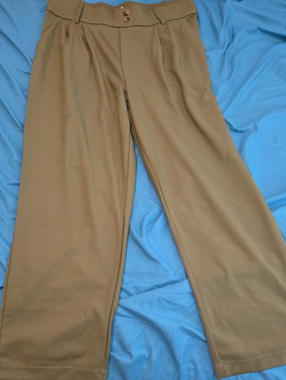 Olive Green High Waisted Halara Trousers L